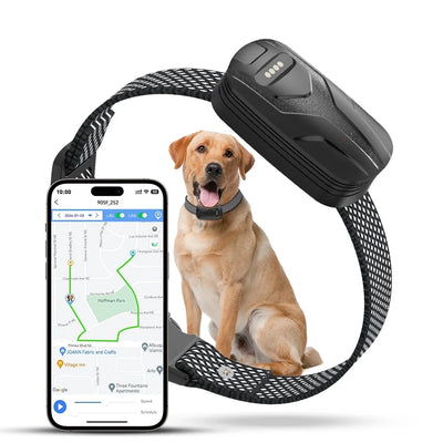 GPS Tracker for Dogs Activity Monitoring Upgrate Wireless Dog Fence Collar Waterproof Smart Tracking Device Mini Size Pet Tracker for 22-110Lbs Dogs